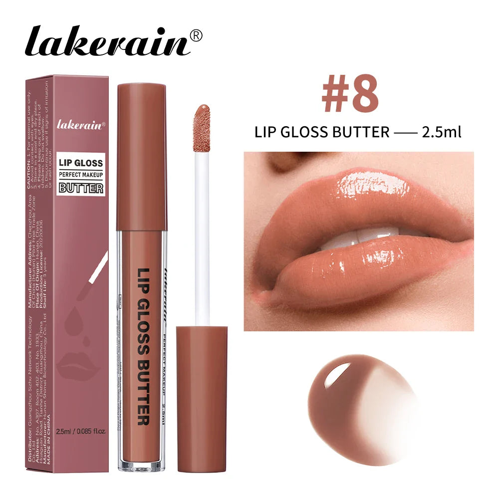 Lakerain Glossy Lip Gloss Butter – Mirror Finish & Moisturising