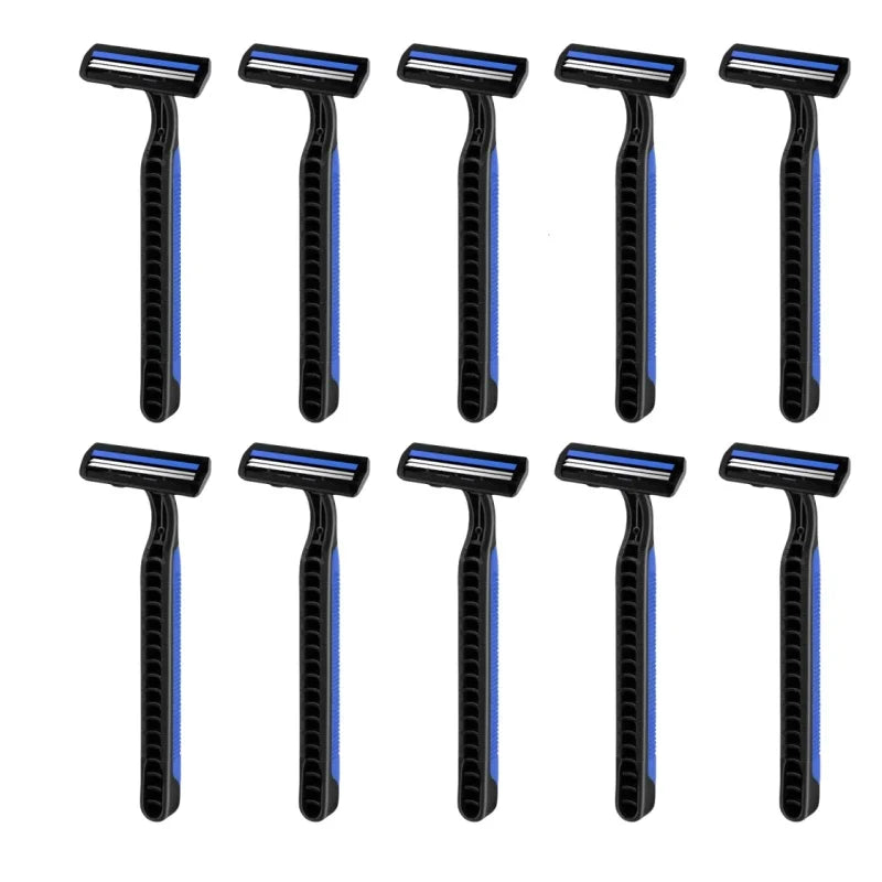 Disposable Twin-Blade Razors for Men & Women – 5 to 30 Pack