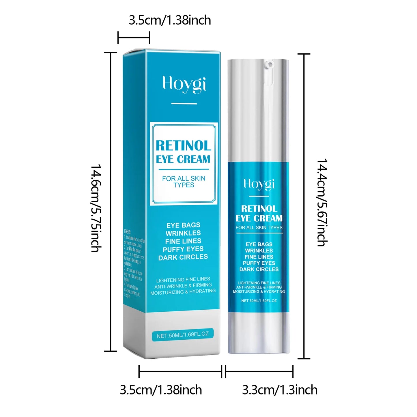 Hoygi Retinol Eye Cream 50ml – Dark Circles & Anti-Aging