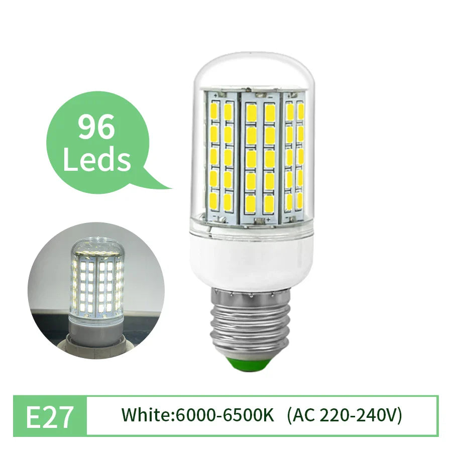 E27 E14 LED Corn Bulb 220V 5730 SMD – Energy Saving 50,000Hr