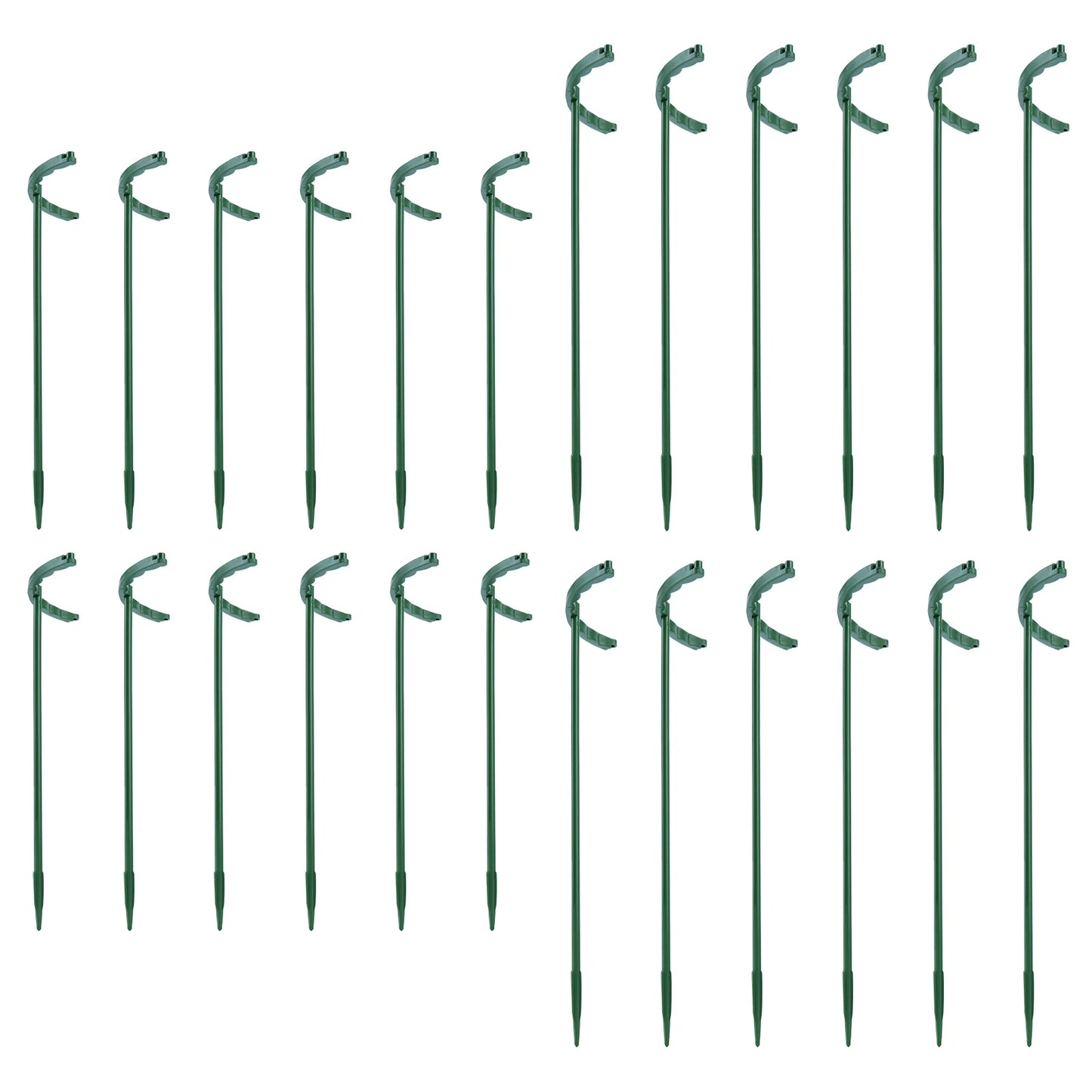 6-Pack Half-Round Plant Support Stakes – Indoor & Garden Use Peaceful Pleasures Health and Wellness