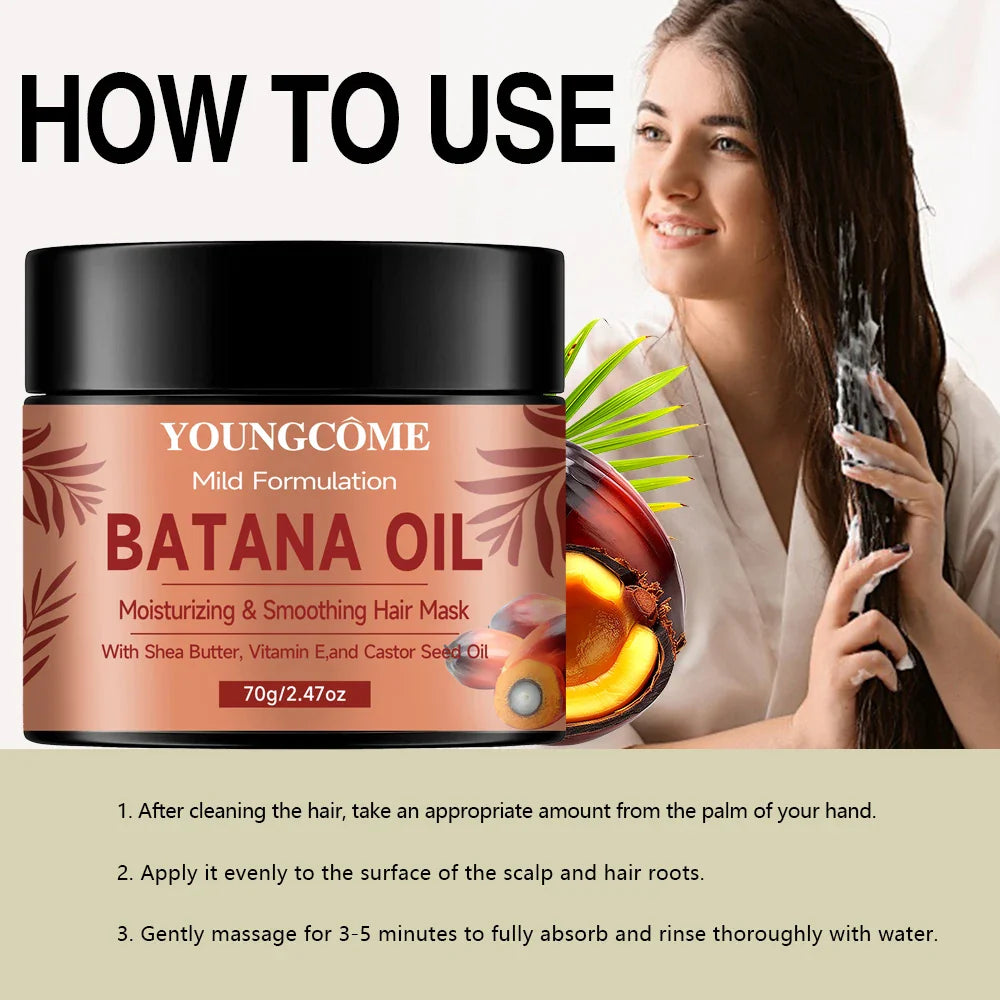 YOUNGCOME Batana Oil Hair Mask – Natural Nourishing Mask 60g