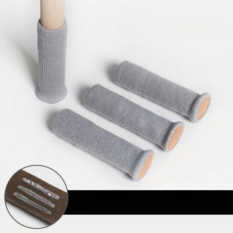 4-Pack Furniture Leg Socks | Non-Slip Floor Protectors