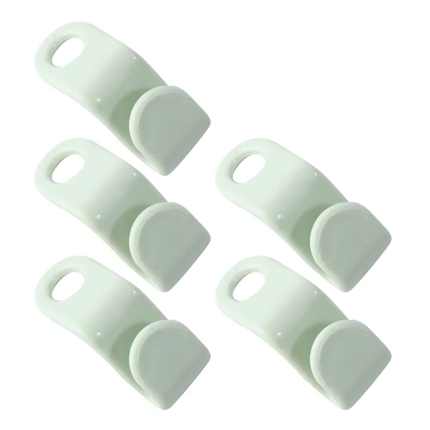 Clothes Hangers Mini Pants Hanger Storage Home Wardrobe Organizer Clothes Space Coat Plastic Up Hook Connector Cascading Save Peaceful Pleasures Health and Wellness Green 5PCS