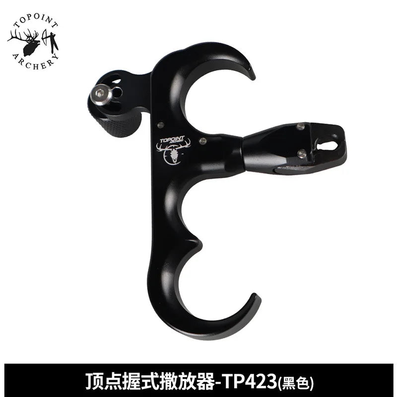 TP423 360 Degree 3 Finger Compound Bow Release Aluminum Alloy Thumb