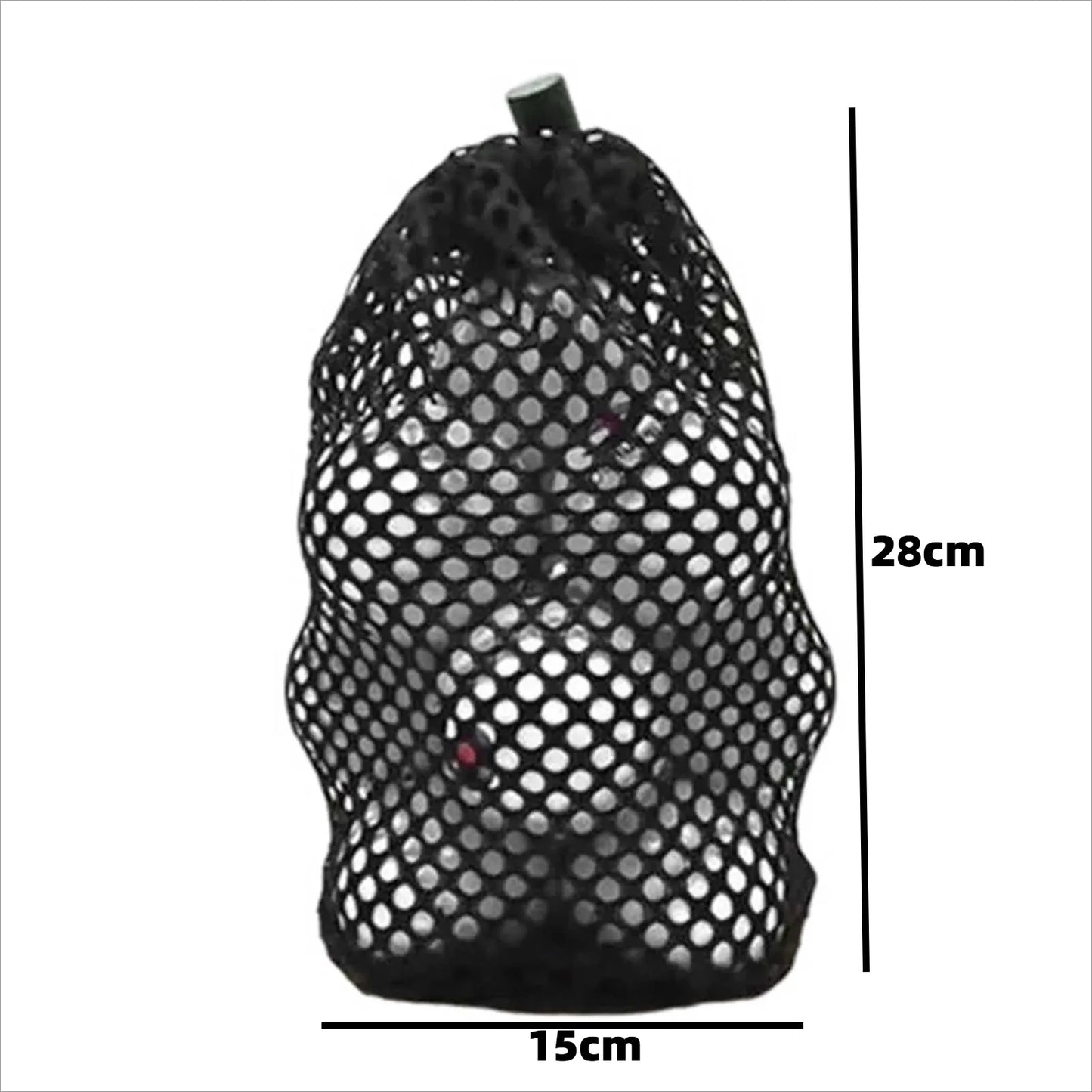 Nylon Mesh Golf Ball Drawstring Bag – 12/24/48 Ball Pouch