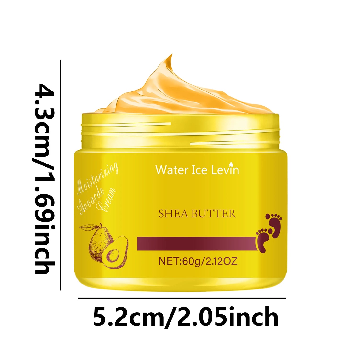 Pure Shea Butter Foot Cream 60g | Deep Moisture & Nourishment
