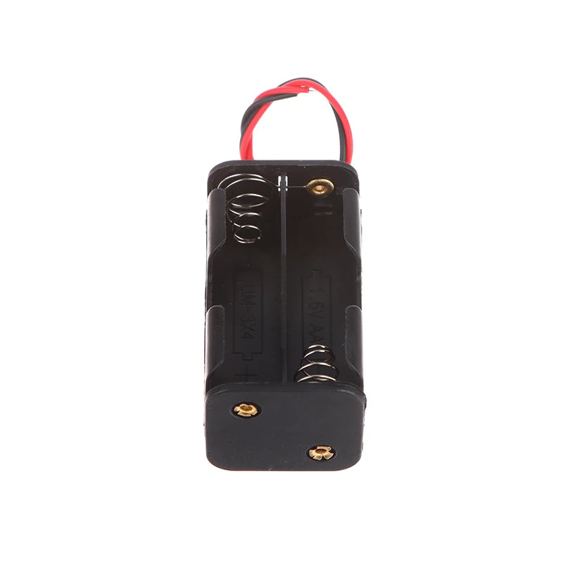 High Quality AA Battery Holder 6V For 4*AA Batteries Black Plastic Storage Box AA Battery Case Dual Layers With Wire Lead Peaceful Pleasures Health and Wellness