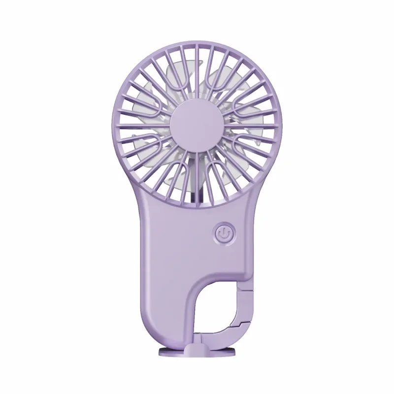 Lenovo Portable Clip On Mini Fan USB Rechargeable 3 Speed Adjustable Handheld Pocket Cooling Fan for Outdoor Stroller Camping Peaceful Pleasures Health and Wellness Purple