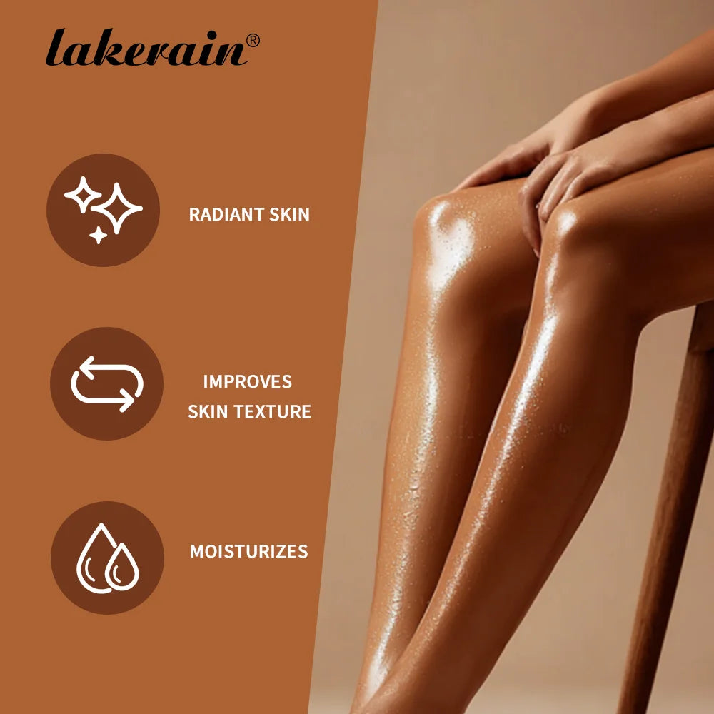 Lakerain Cocoa Body Gel Oil Skin Care Deep Hydrating 200ml Body Oil Cocoa Butter Moisturizing Radian For All Skin Types Peaceful Pleasures Health and Wellness
