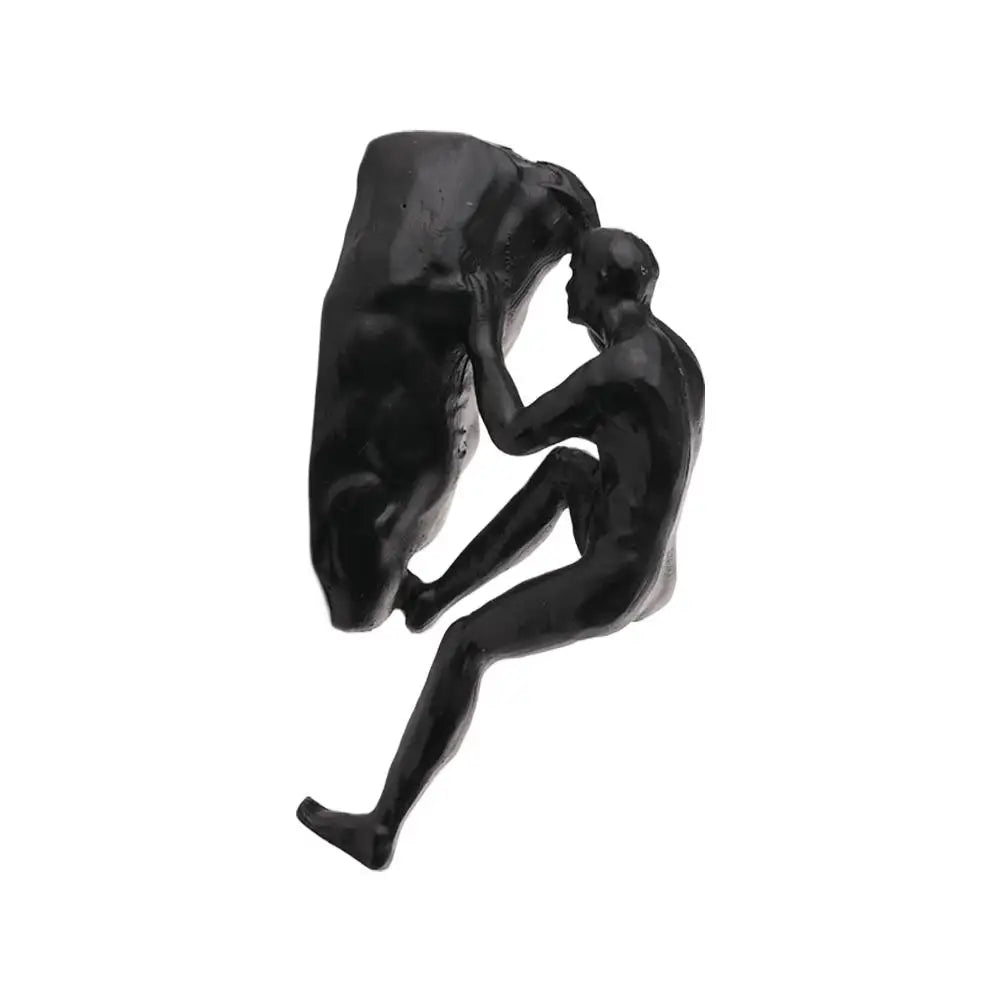 Rock Climbing Sculpture Wall Decoration for Athletes Peaceful Pleasures Health and Wellness C