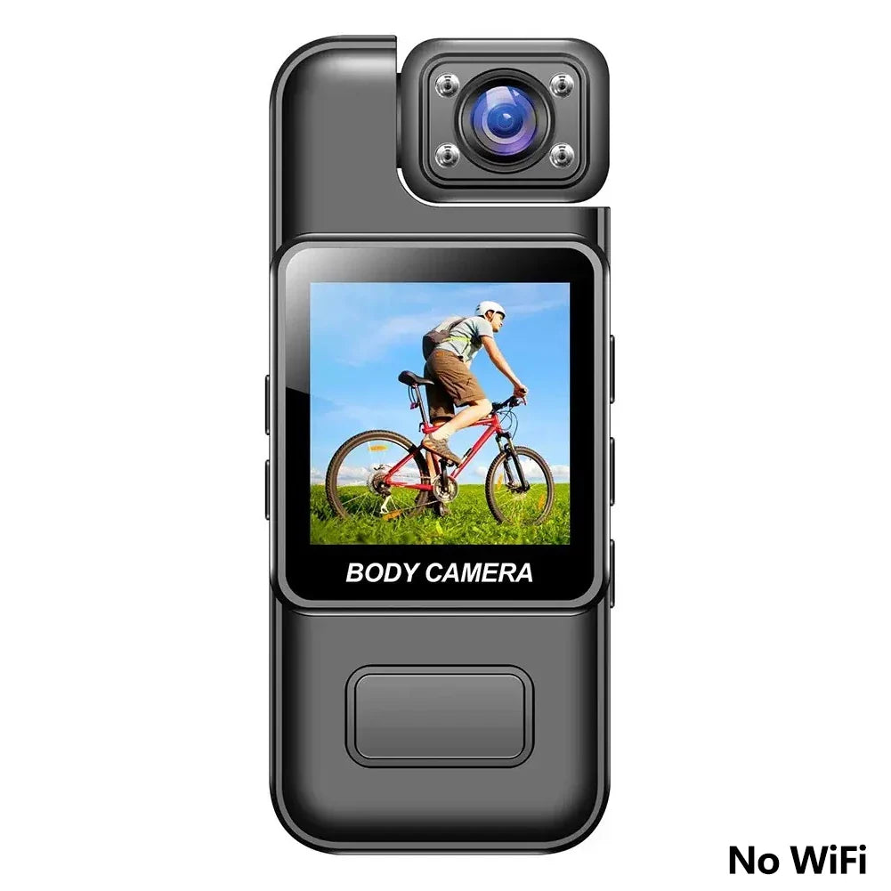 4K Mini WiFi Action Camera | Night Vision, 8Hr Body Cam DVR