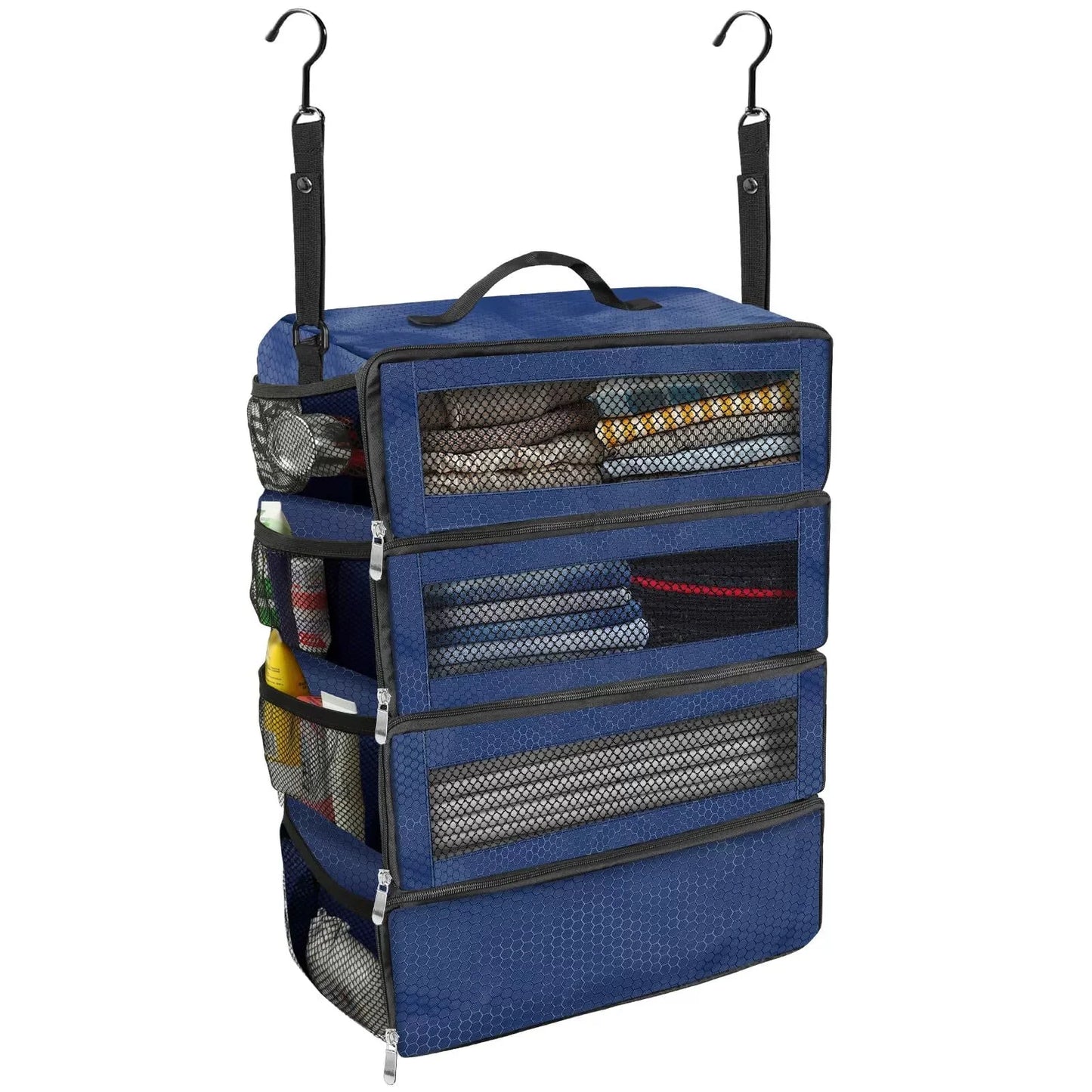 Hanging Suitcase Organizer | Collapsible Travel Packing Cubes