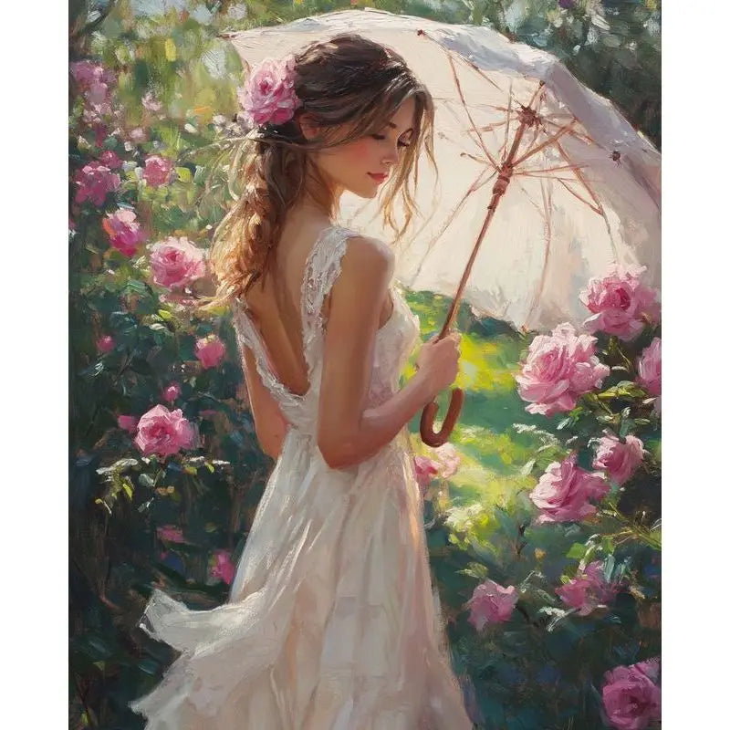 Flower Girls Paint by Numbers Kit – Large 60×75cm Canvas Paint by Numbers Kit Peaceful Pleasures Health and Wellness 11-2 50x70cm Unframed
