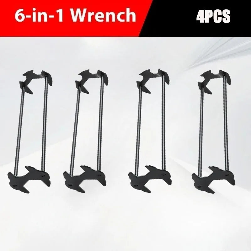 6-in-1 Metal Sink Wrench | Universal Faucet Installation Tool
