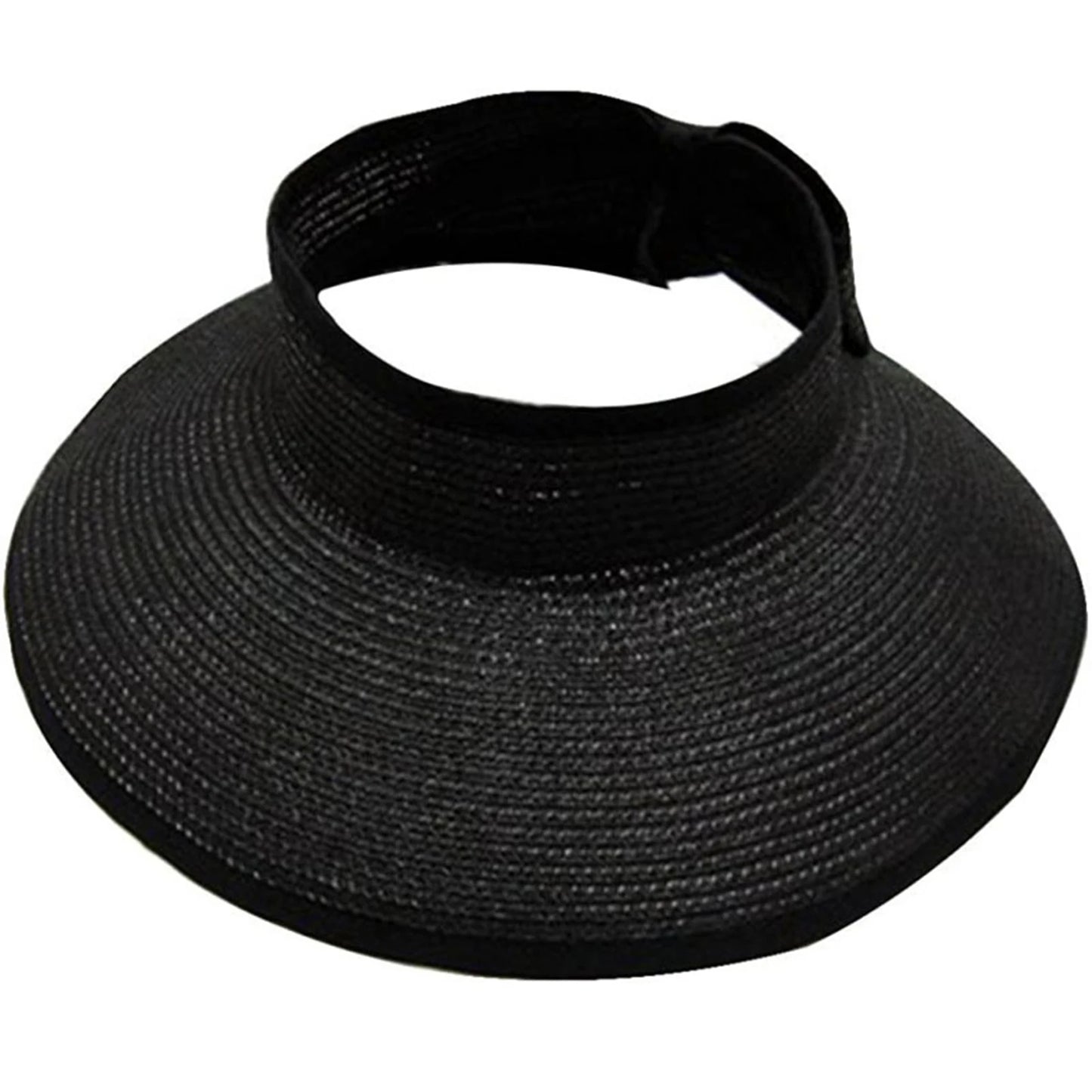 Women's Foldable Wide Brim Straw Sun Hat – UV Protection