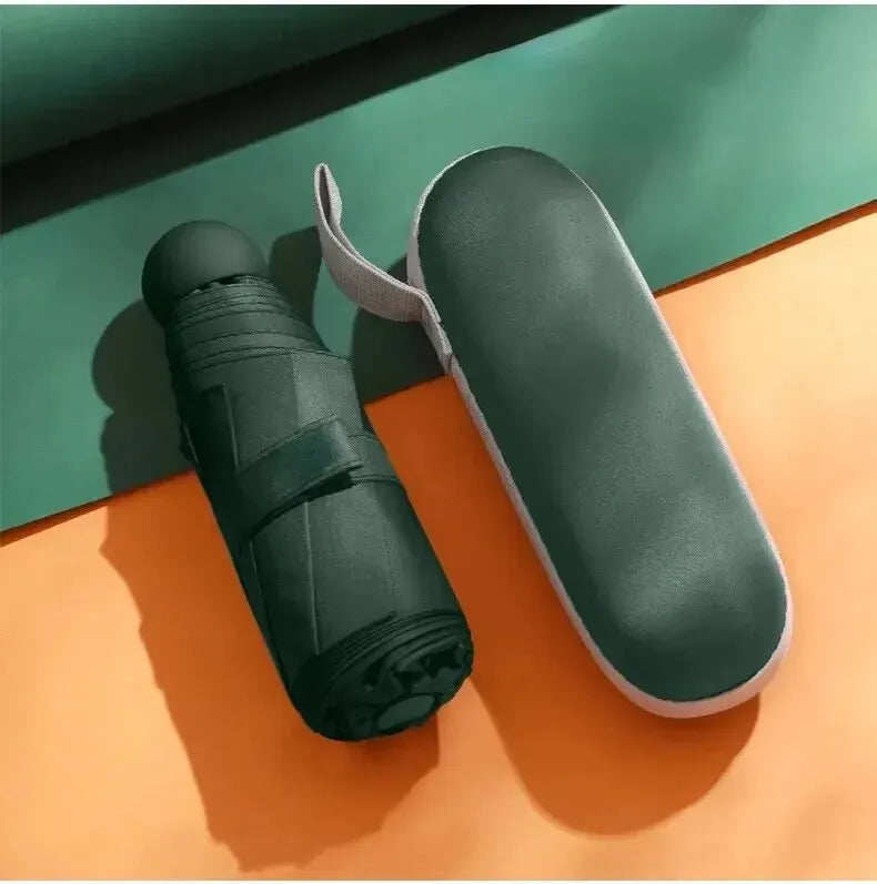 Capsule Mini Foldable Umbrella – Sun & Rain Dual-Use Portable