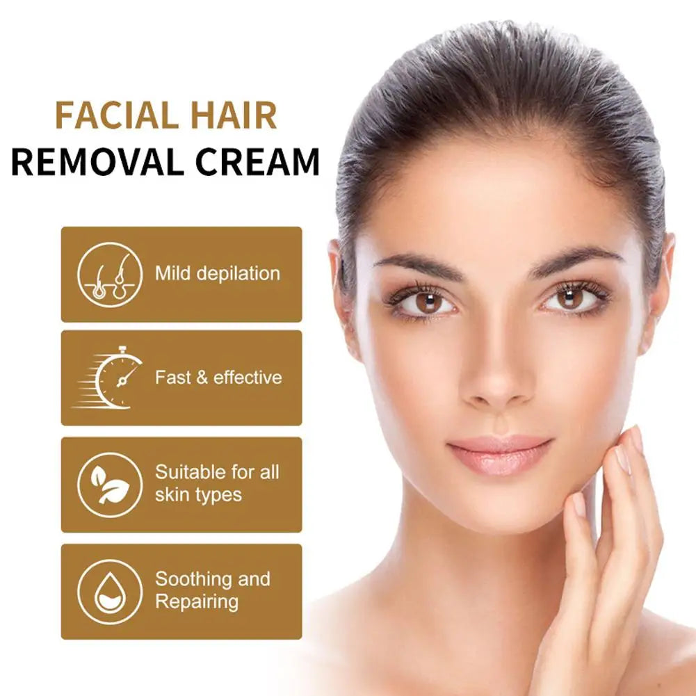 Coconut Facial Hair Removal Cream – Upper Lip & Chin | 50g