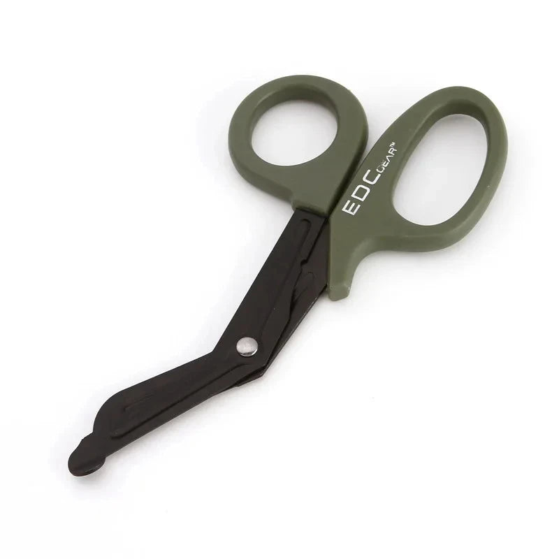 5/2/1PCS Medical Rescue Scissors Plastic Handle Stainless Steel Wound Gauze First Aid Scissors Practical Outdoor Nurse Scissor Peaceful Pleasures Health and Wellness 1PC Green
