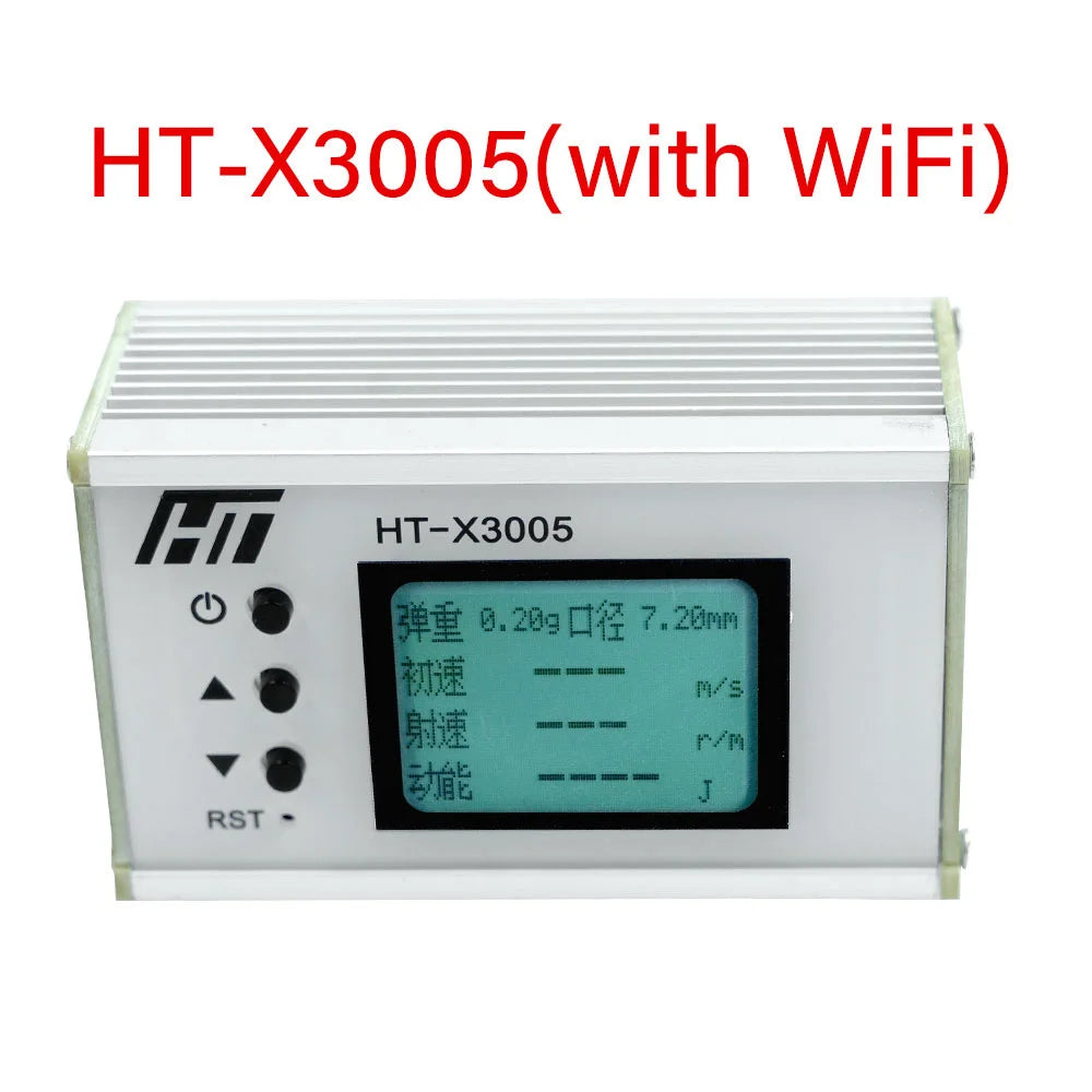 NEW Professional Shooting Chronograph with Backlight LCD Display - Ball Velocity and Energy Measurement for 1-999m/s Speed Range Peaceful Pleasures Health and Wellness X3005 With Wifi