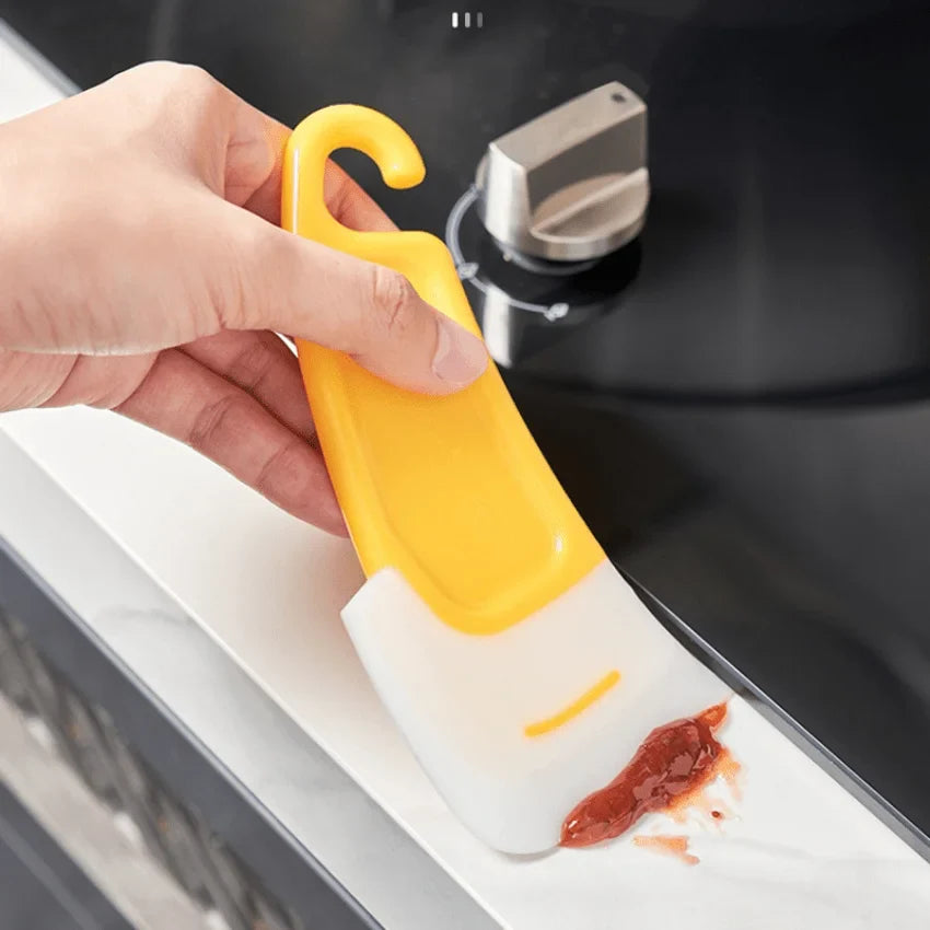 3-Pack Silicone Pan Scraper & Dish Cleaning Spatula Set