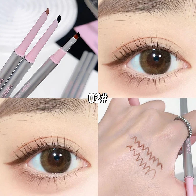2-in-1 Waterproof Gel Eyeliner Pencil with Brush | Ultra Fine Tip
