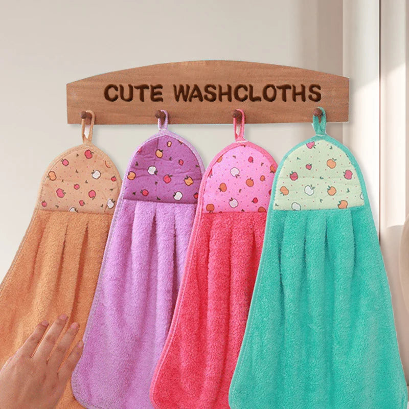 4-Pack Coral Velvet Hand Towels – Soft, Quick-Dry & Absorbent Hand Towel Set Peaceful Pleasures Health and Wellness