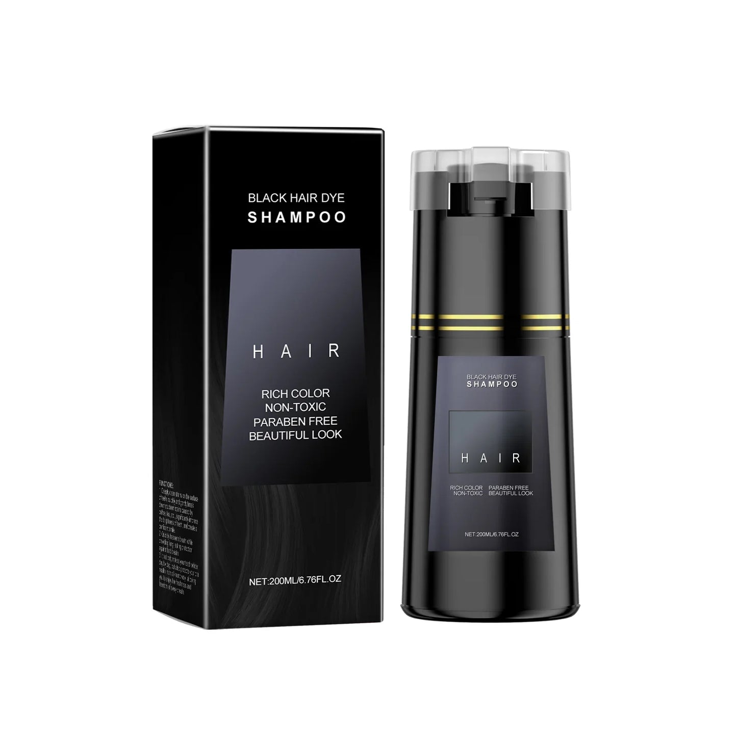Plant Extract 2-in-1 Hair Dye Shampoo – Gray Coverage 200ml