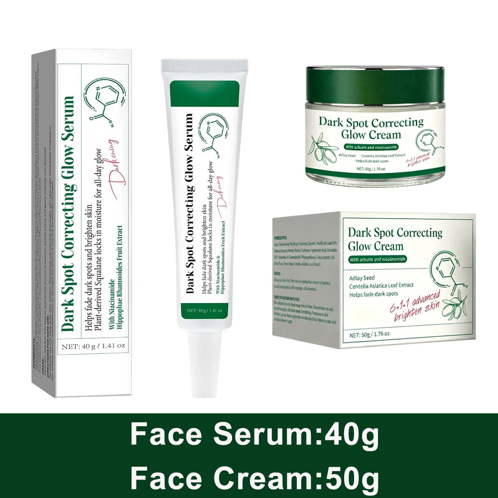 Dark Spot Correcting Brightening Cream, Improves Dull Complexion, Deep Moisturizing And Hydrating, Reduces Redness, Gentle And N Peaceful Pleasures Health and Wellness 2PCS Set