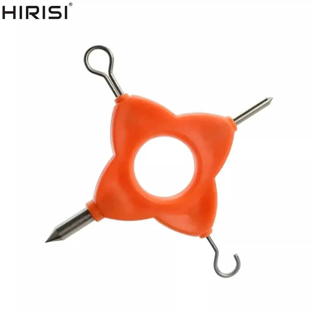 4-in-1 Portable Fishing Line Knotter Tool, Multi-functional Line Puller for Carp D-Rig Making, Essential Angling Terminal Tackle Peaceful Pleasures Health and Wellness