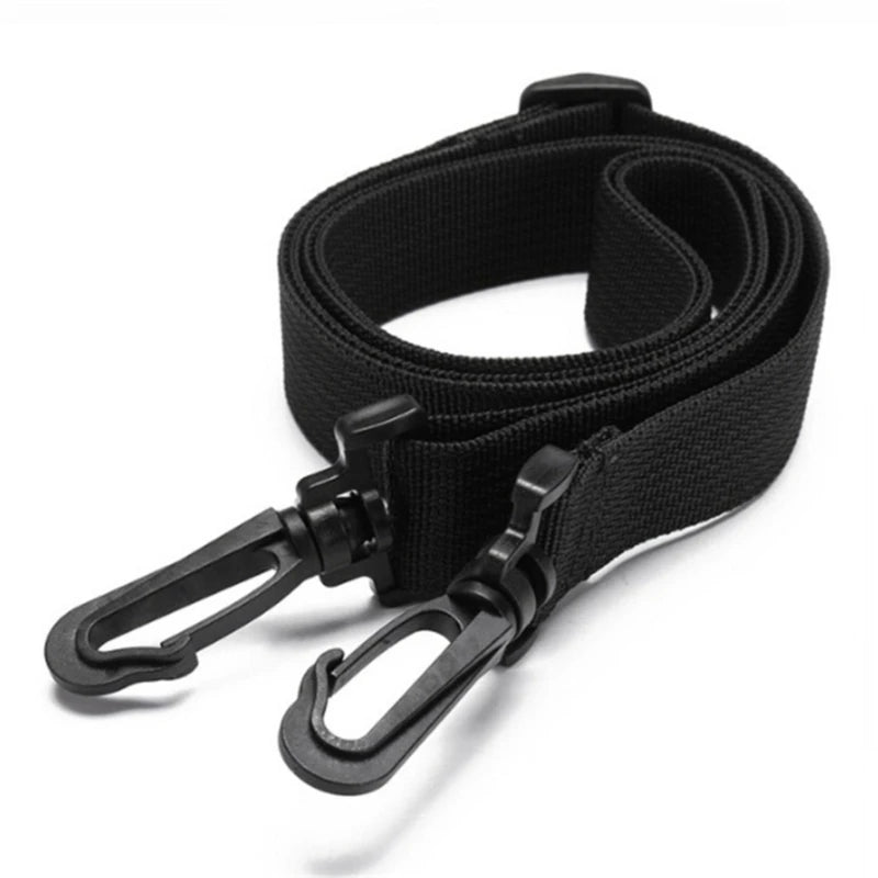 Adjustable Shoulder Strap Detachable Belt Bag Camera Case Luggage Durable Black Strap withCarabiner DIY Carry Handle Replacement Peaceful Pleasures Health and Wellness Black