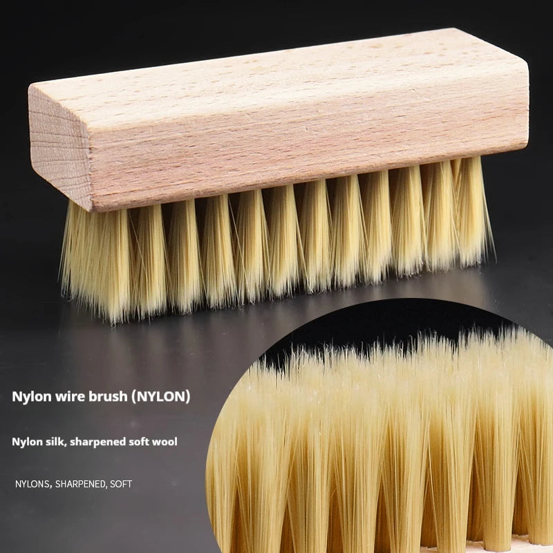 Multifunctional cleaning tools Laundry brush Set of Laundry brush and shoe brush mini size Household cleaning brush Peaceful Pleasures Health and Wellness Yellow Plastic