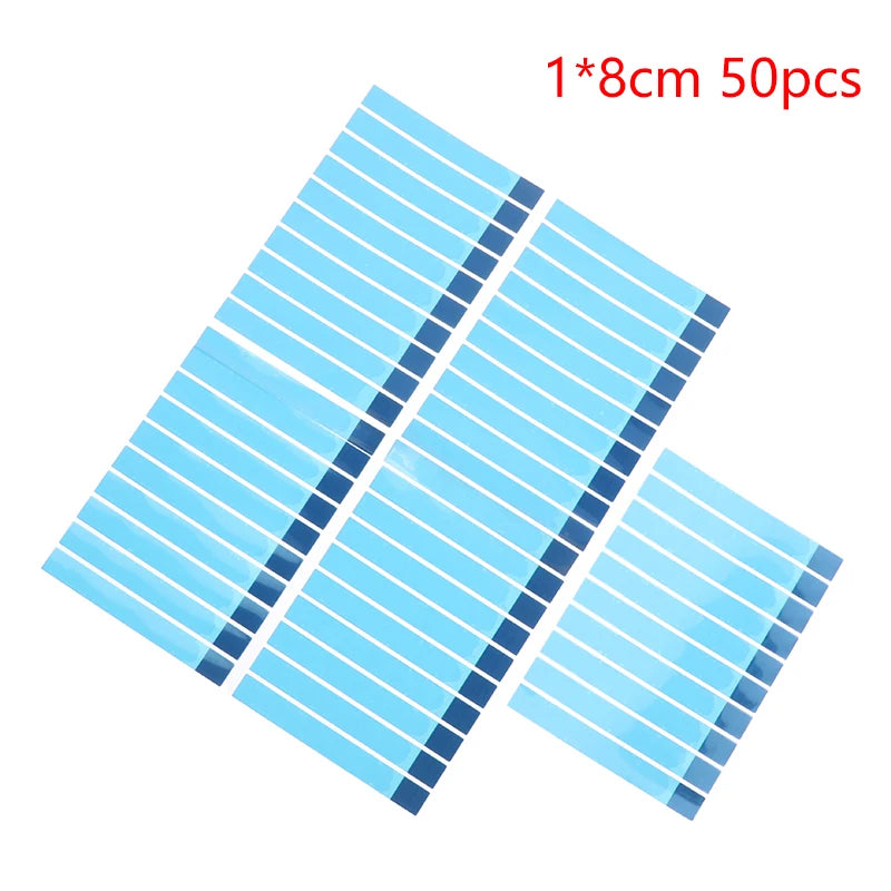 Battery Adhesive Strips 50Pcs | No-Residue Pull Tab Tape
