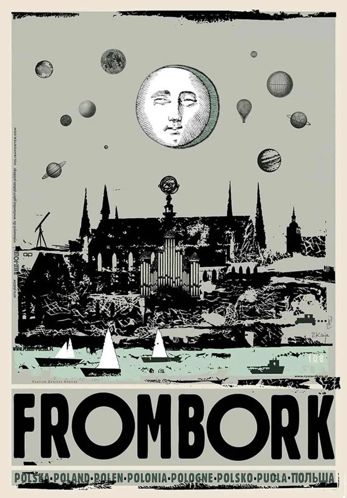 Retro Poland Canvas Wall Art – Babimost Podhale Wisła Prints
