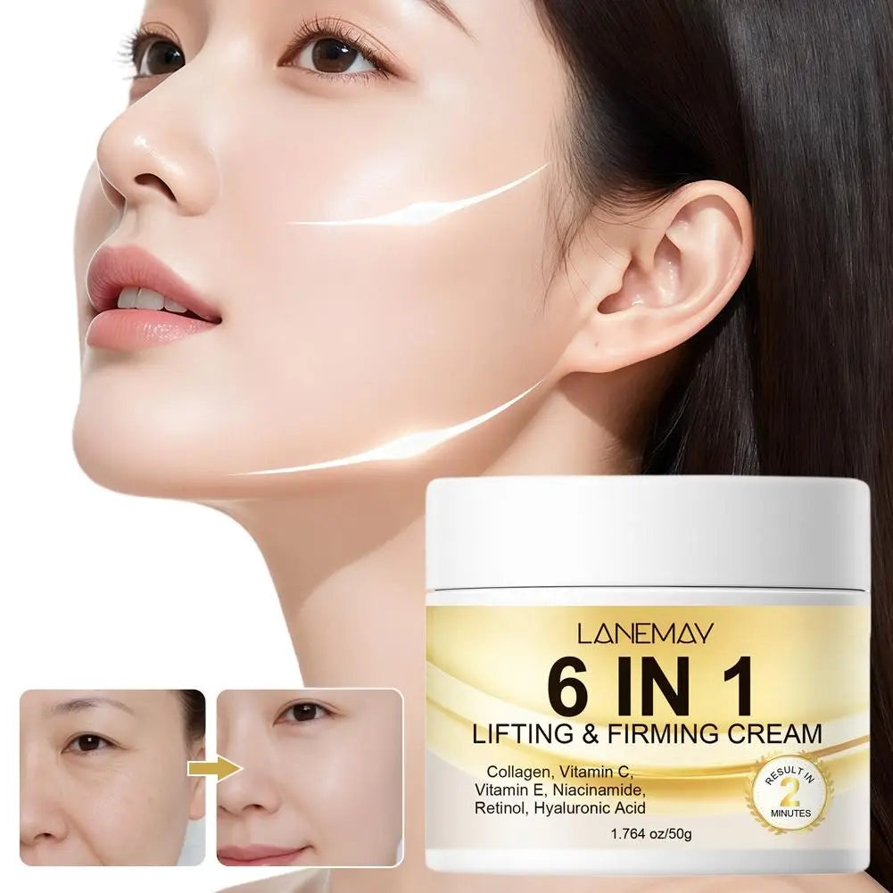 6-in-1 Collagen Face Cream – Retinol, Vitamin C, Lifting & Firming