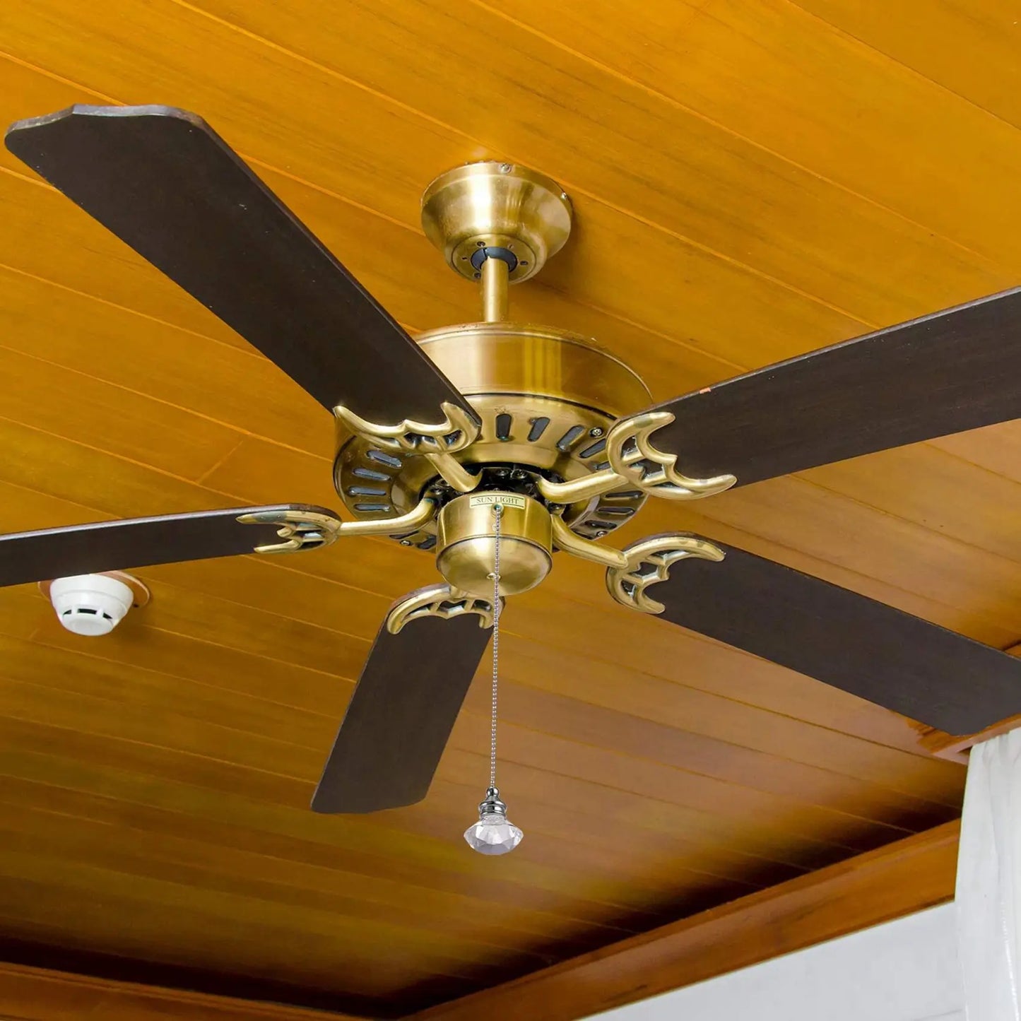 Y51A-4 Pcs Crystal Pull Chains Ceiling Fan Chain Extension Fan Pull Chain Pendant 50Cm Ceiling Fan Chain Extender Ornament Peaceful Pleasures Health and Wellness