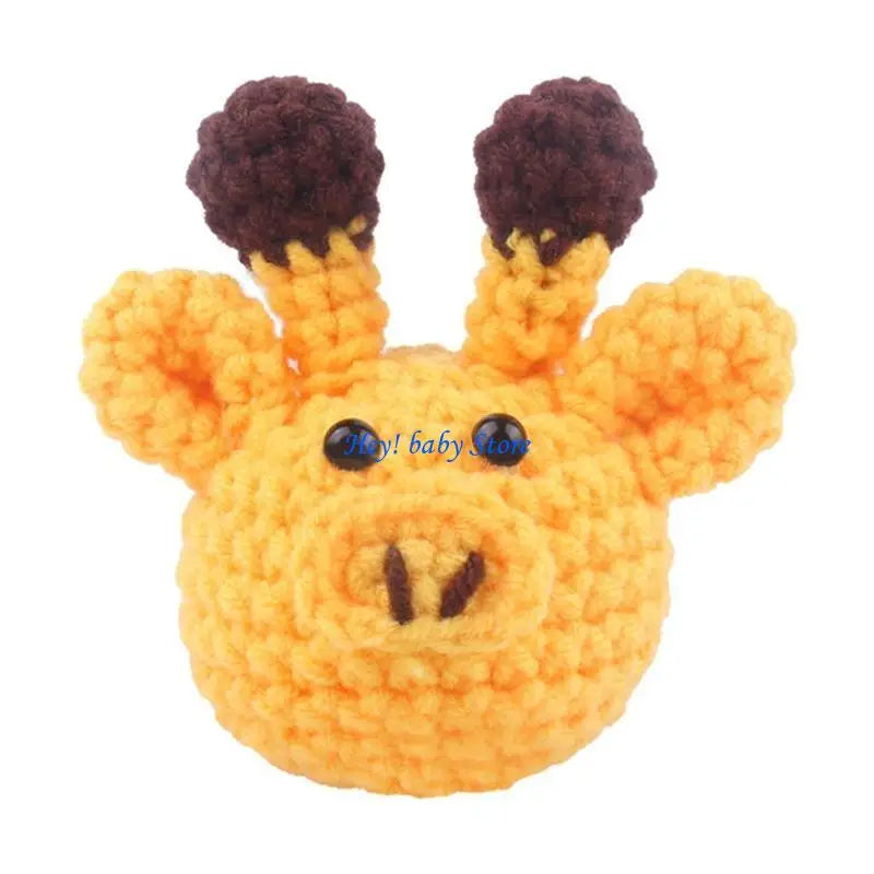 Handmade Crochet Animal Pacifier Chain Bead – DIY Baby Clip Baby Pacifier Accessory Peaceful Pleasures Health and Wellness giraffe China Mainland