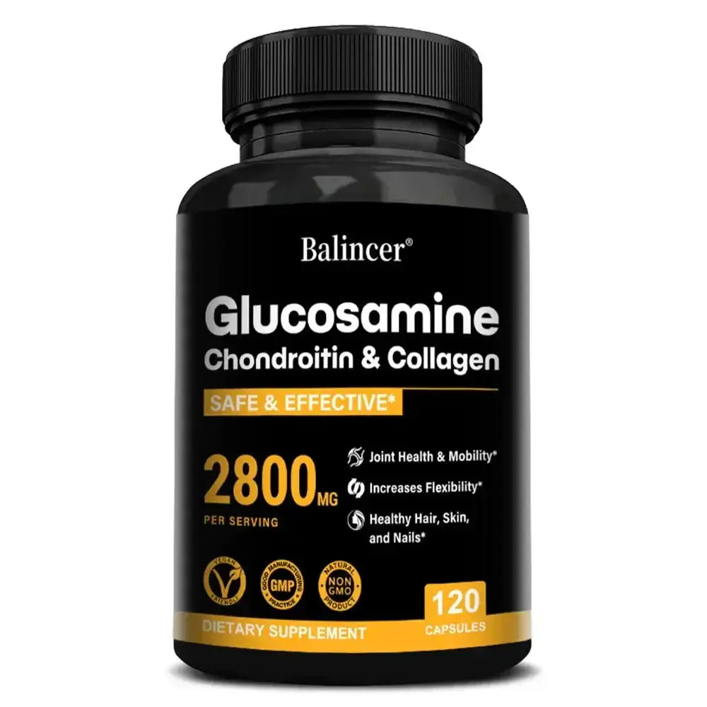 Glucosamine Chondroitin Joint Support Capsules for Wellness Peaceful Pleasures Health and Wellness 120 count-1 bottle