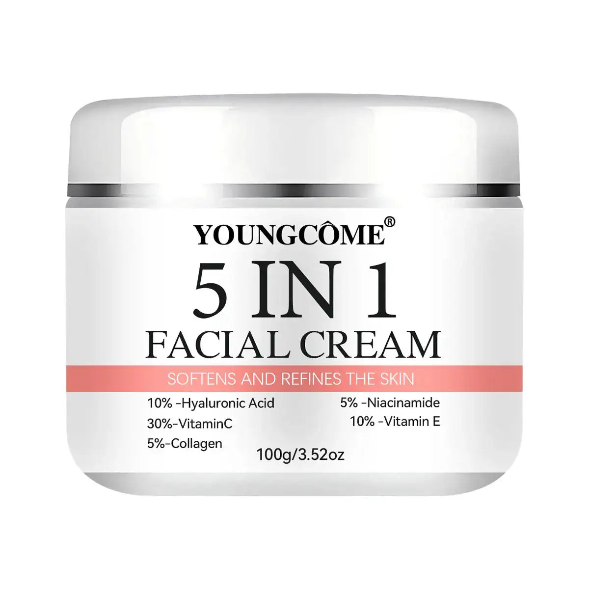 5-in-1 Firming Face Serum – Vitamin C & Hyaluronic Acid Face Serum Peaceful Pleasures Health and Wellness 100g