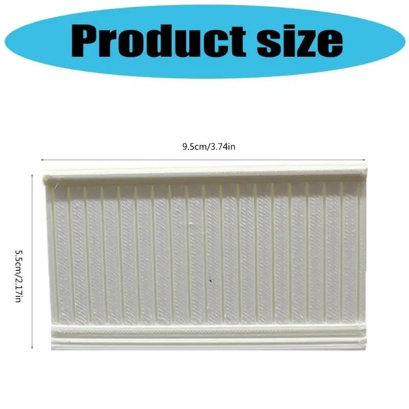 1:12 Dollhouse Miniature White Wainscot Wall Panel – PETG