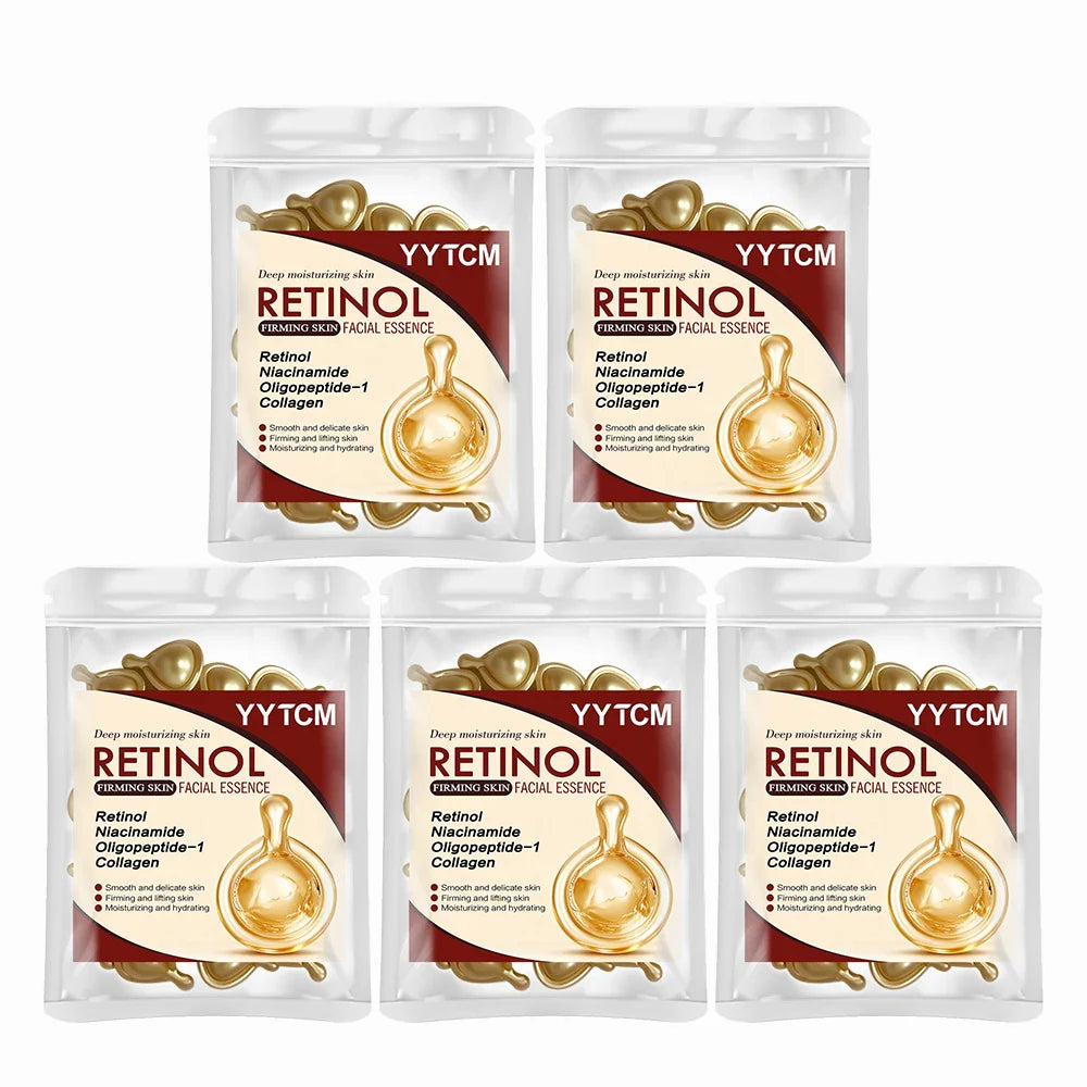 Retinol Face Serum Capsules – Collagen & Niacinamide | 30pk