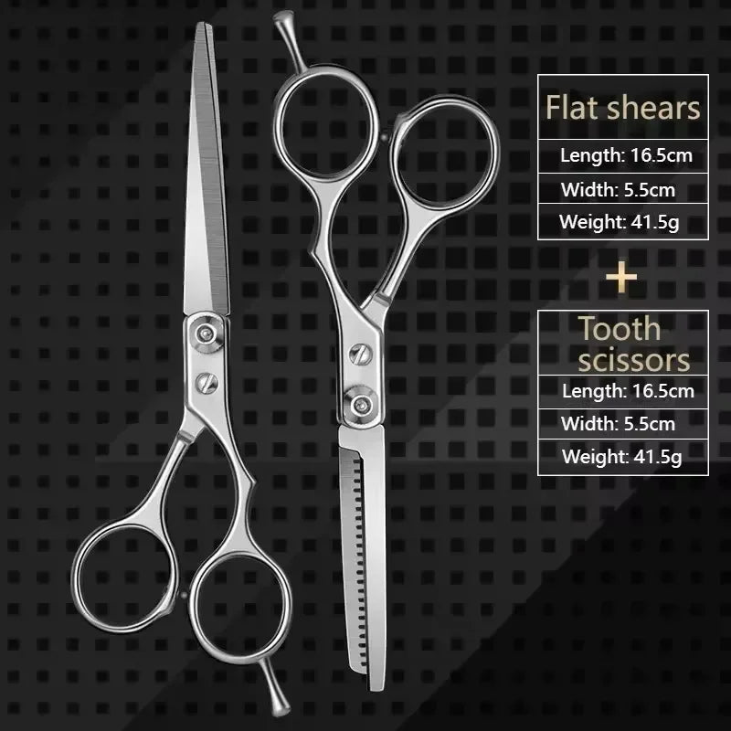 6-Inch Professional Hair Cutting & Thinning Scissors Set