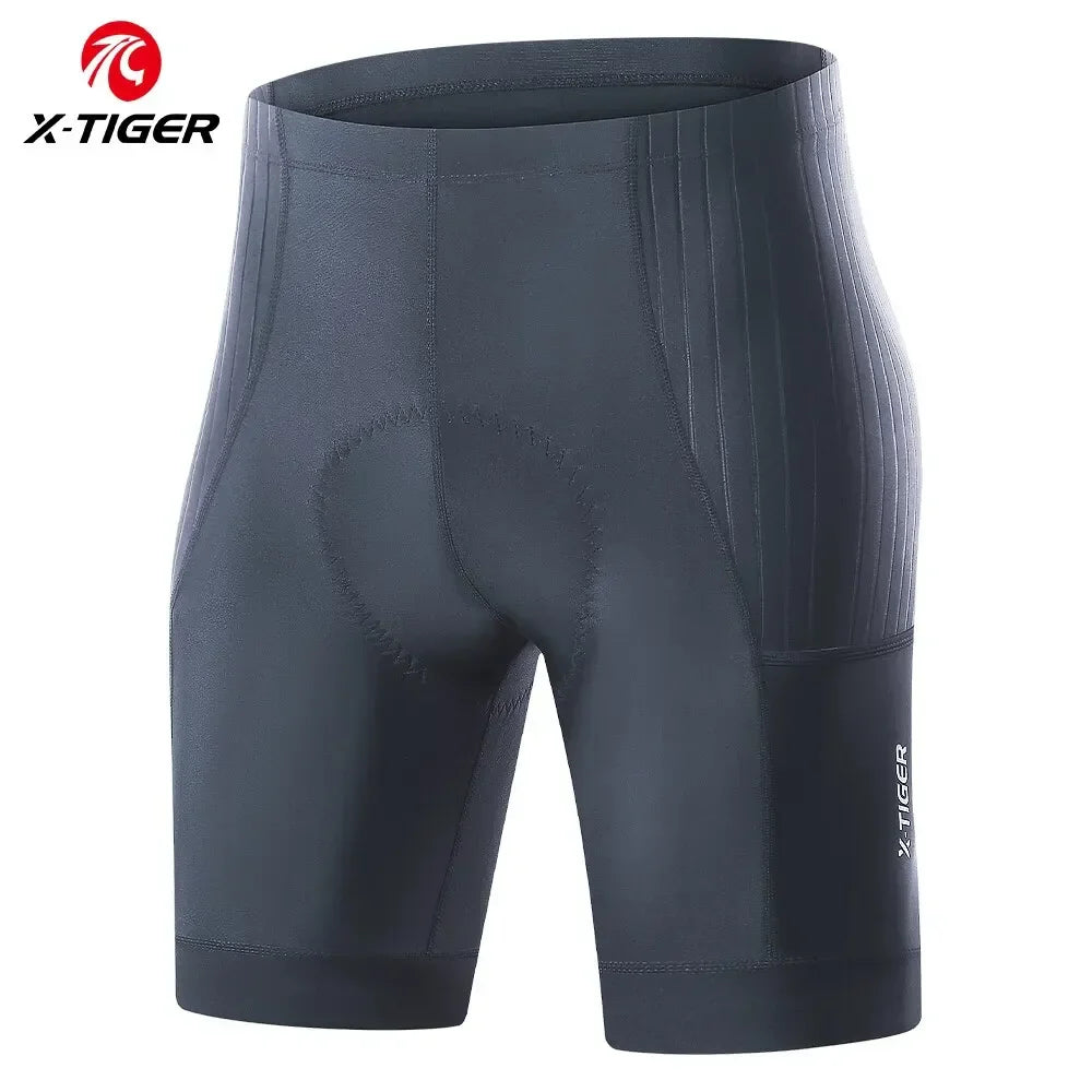 X-TIGER Men's Padded Cycling Shorts | MTB & Road Bike