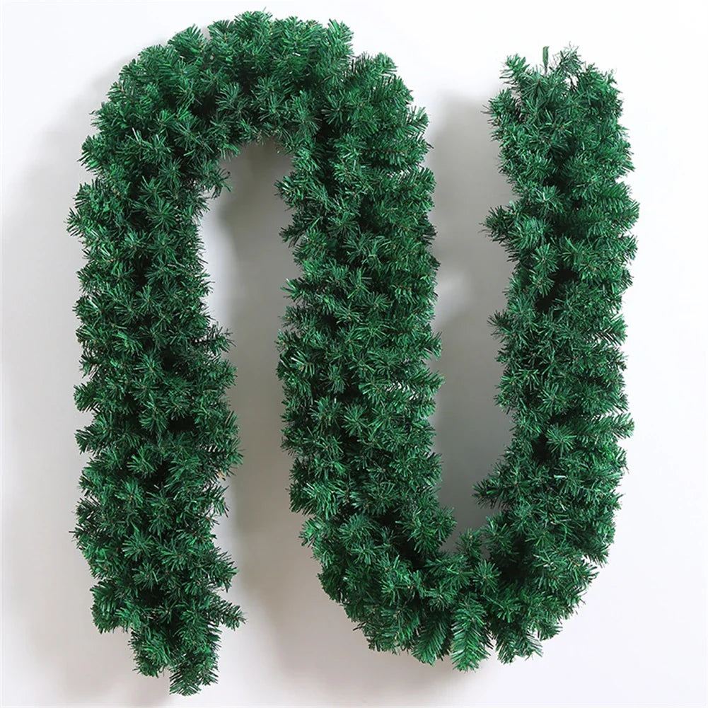 Artificial Christmas Garland 270cm 8.8ft – Flexible PVC Greenery