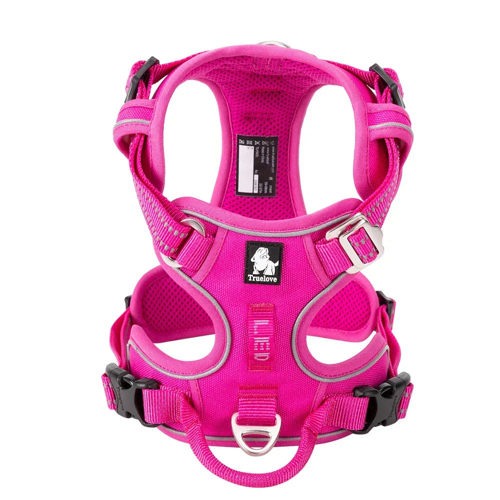 Truelove New Pet Harness Premium Anti Pull Reflective Light Up Nylon Breathable Adjustable Dog Harness Training Vest TLH5657 Peaceful Pleasures Health and Wellness