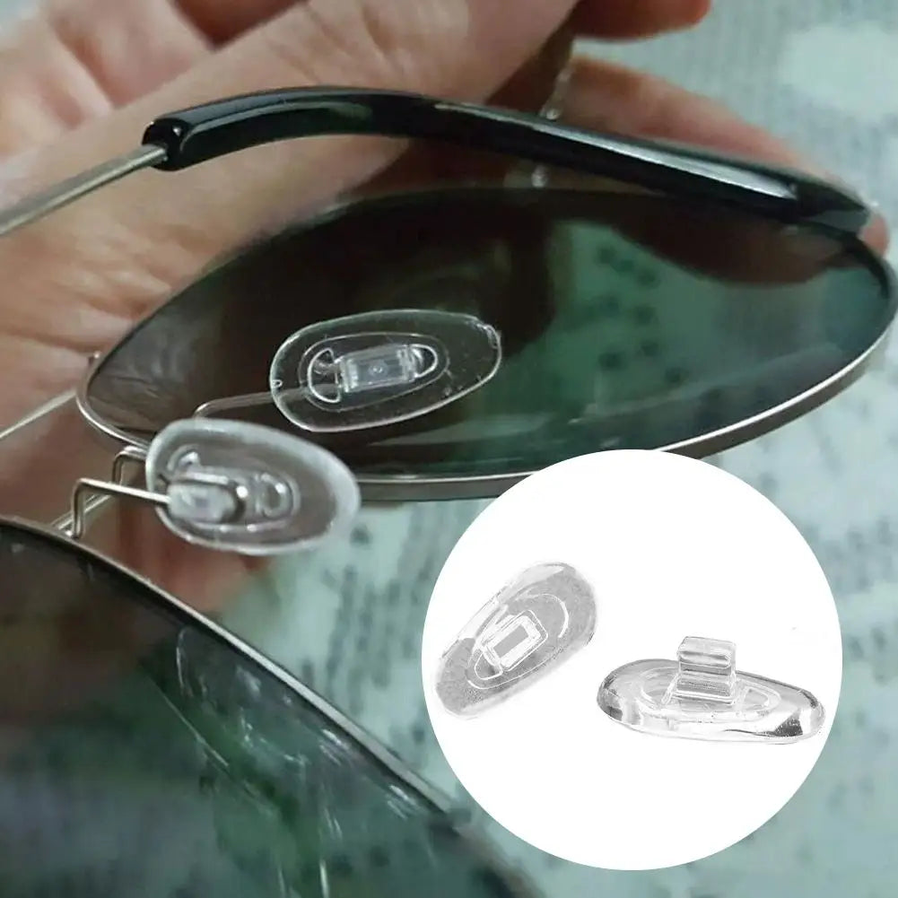 10pcs(5Pairs)Premium Silicone Nose Pads for Glasses – Soft Air Cushion, Screw-On Design, Comfort & Grip Enhancer Peaceful Pleasures Health and Wellness