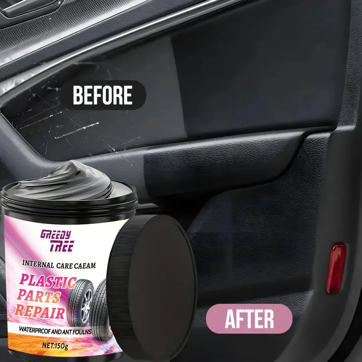 Auto Interior Restorer for Plastic & Faux Leather – Quick Polish
