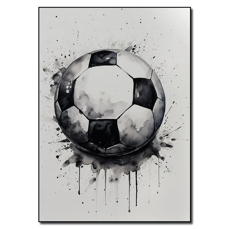 Personalized Football Player Canvas Poster | Boys & Men's Gift