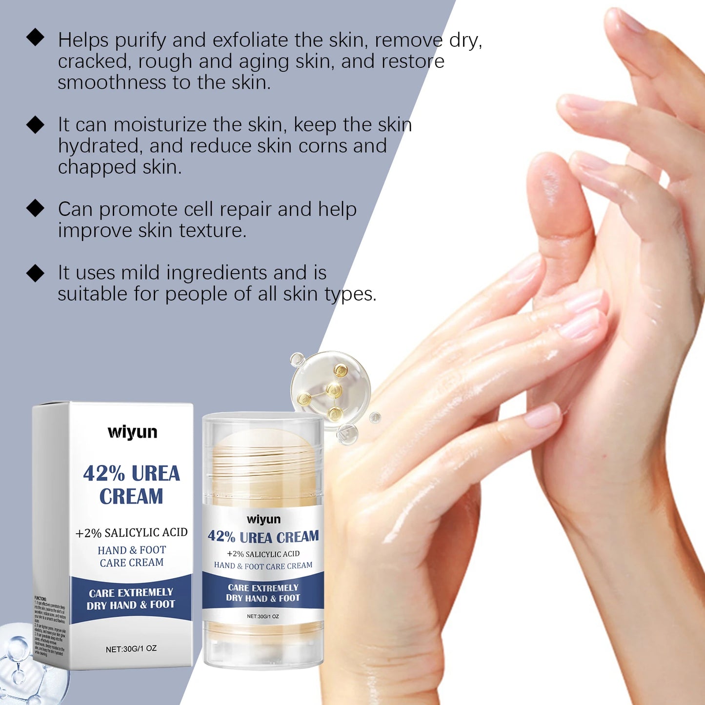 WIYUN 42% Urea Foot & Hand Cream Stick | Cracked Heel Repair