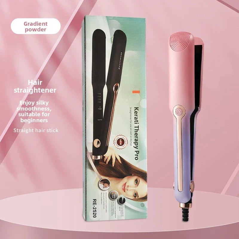 URGGU Ceramic Flat Iron Wide Plate Hair Straightener & Curler